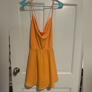 Elegant orange Mini Dress